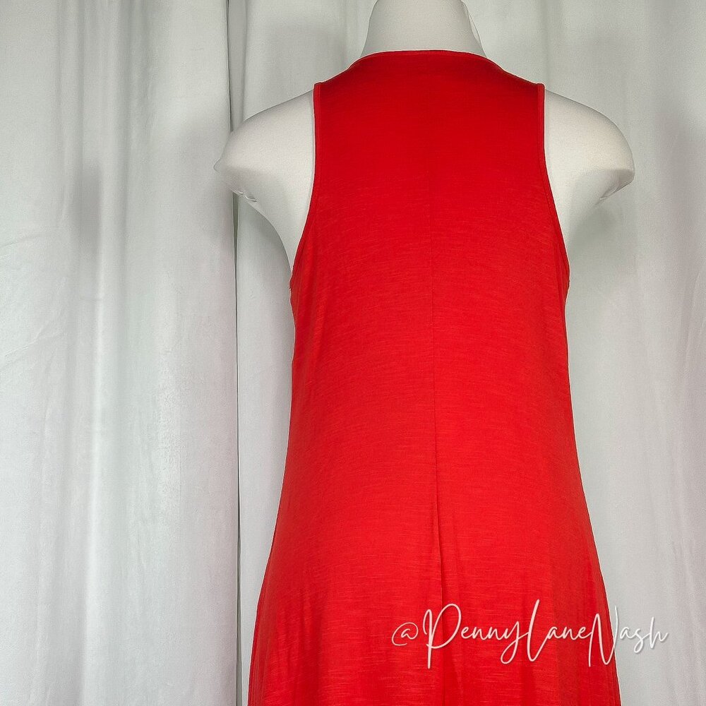 Old Navy Sleeveless Maxi Tank Dress Red - Picture 8 of 9